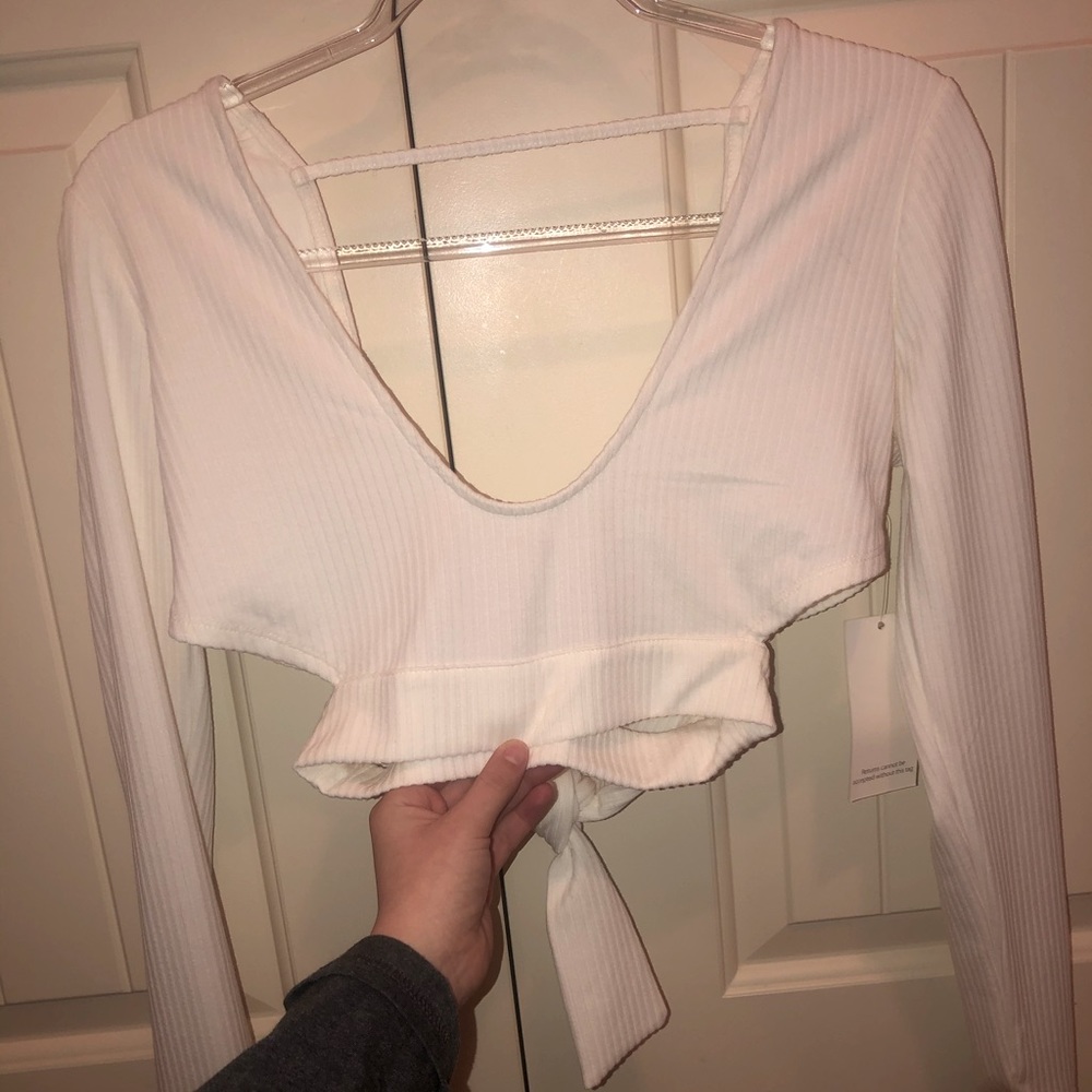 Tobi Tied Back Crop Top
